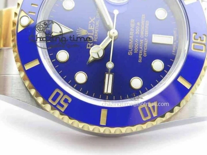 MiroTime 0410 Functional Submariner 116613 LB JF 1:1 Best Edition Blue Dial On SS YG Bracelet SH 3724